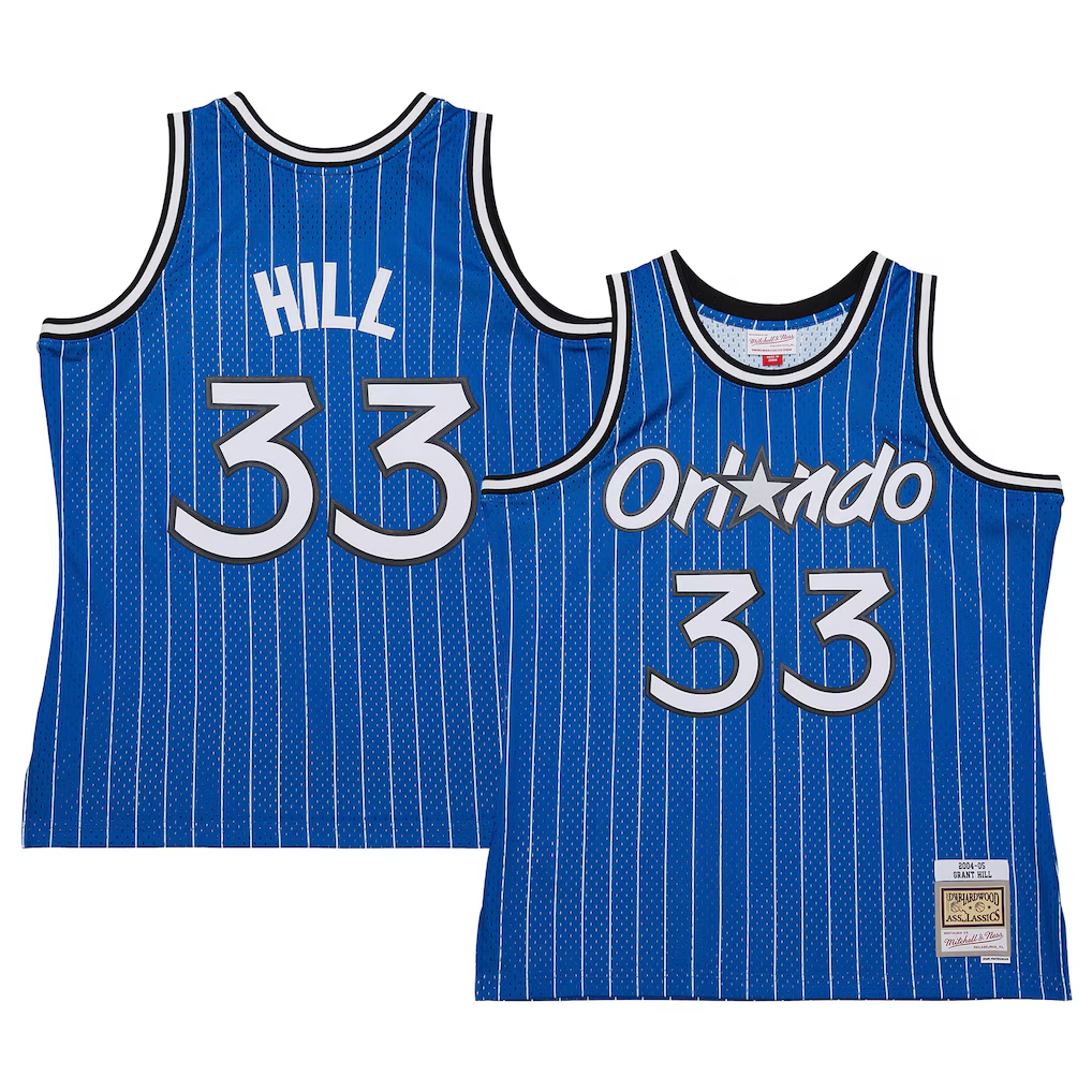 harde O.Magic #33 Grant Hill Mitchell & Ness Blue 2004-05 Hardwood Classics Swingman Jerseys