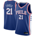 harde P.76ers #21 Joel Embiid Royal Swingman Jerseys - Icon Edition