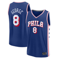 harde P.76ers #8 Paul George Royal Fast Break Replica Player Jerseys - Icon Edition