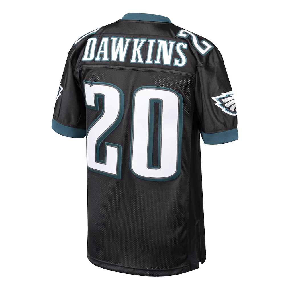 harde P.Eagles 2003 #20 Brian Dawkins Mitchell & Ness Black Authentic Throwback Retired Player  Stitched Puhic Jersey