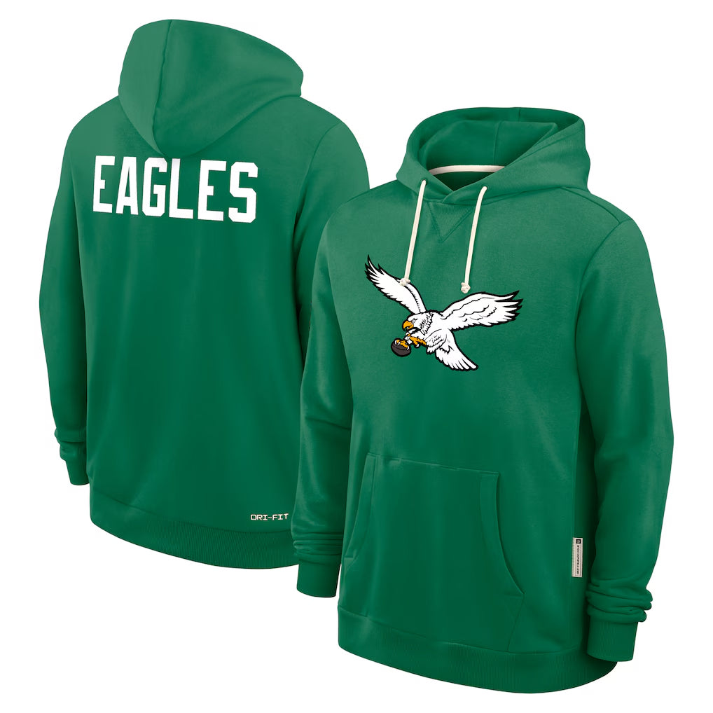 harde P.Eagles Green Pullover Hoodies Home Game Blank Player Stitched Jerseys