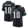 harde P.Eagles #10 Braden Mann Player Black Game Home Stitched Jerseys
