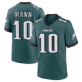 harde P.Eagles #10 Braden Mann Player Green Home Game Stitched Jerseys