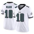 harde P.Eagles #10 Braden Mann Player White Limited Vapor F.U.S.E. Home Game Stitched Jerseys