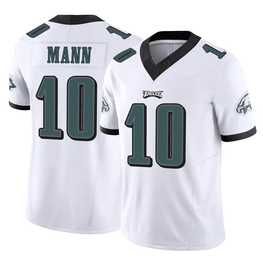 harde P.Eagles #10 Braden Mann Player White Limited Vapor F.U.S.E. Home Game Stitched Jerseys