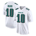 harde P.Eagles #10 Braden Mann Player White Tundra Fashion Home Game Stitched Jerseys