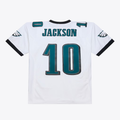 harde P.Eagles #10 DeSean Jackson Mitchell & Ness White 2009 Legacy Throwback Replica Stitched Puhic Jersey