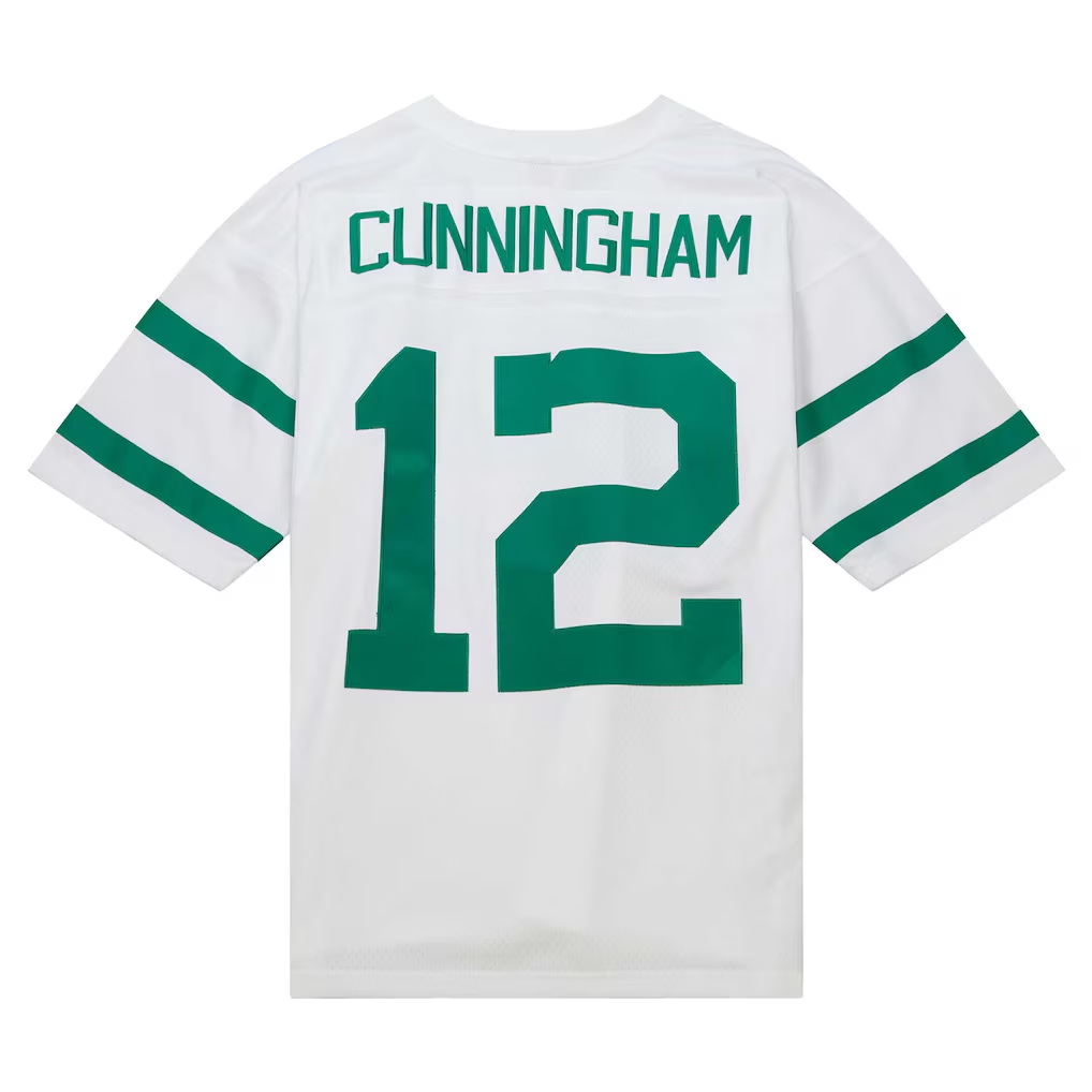 harde P.Eagles #12 Randall Cunningham Mitchell & Ness White Legacy Replica Jersey