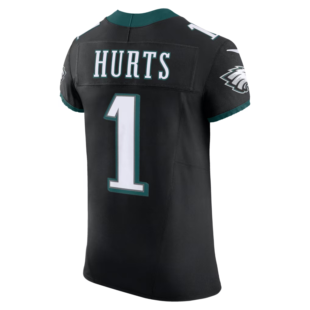 hardeP.Eagles #1 Jalen Hurts Black Alternate Vapor F.U.S.E. Elite Stitched Jerseys