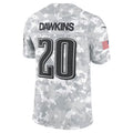 harde P.Eagles #20 Brian Dawkins Arctic Camo 2024 Salute to Service Retired Player Limited Stitched Jerseys