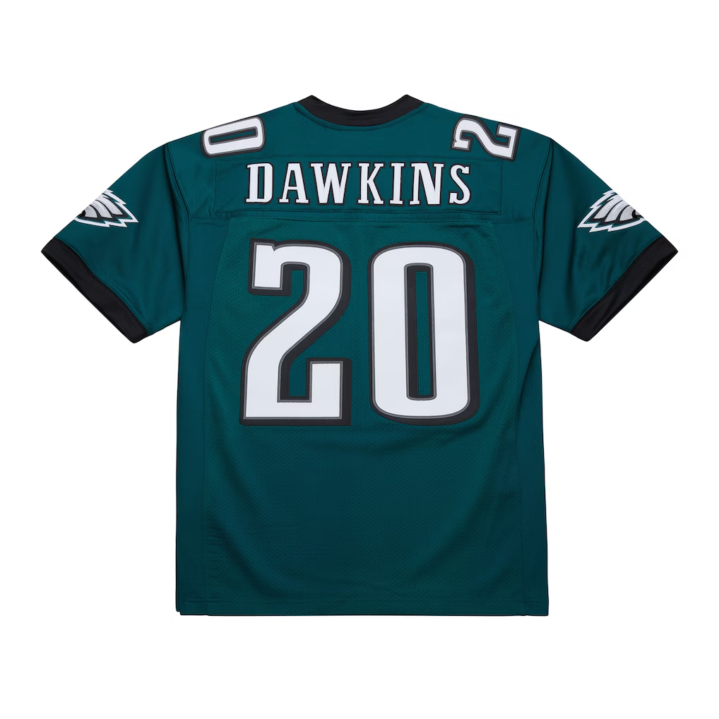 harde P.Eagles #20 Brian Dawkins Mitchell & Ness Green 2007 Authentic Throwback Retired Player Stitched Puhic Jersey