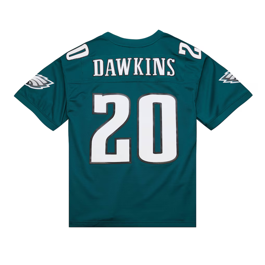 harde P.Eagles #20 Brian Dawkins Mitchell & Ness Green Legacy Replica Jersey