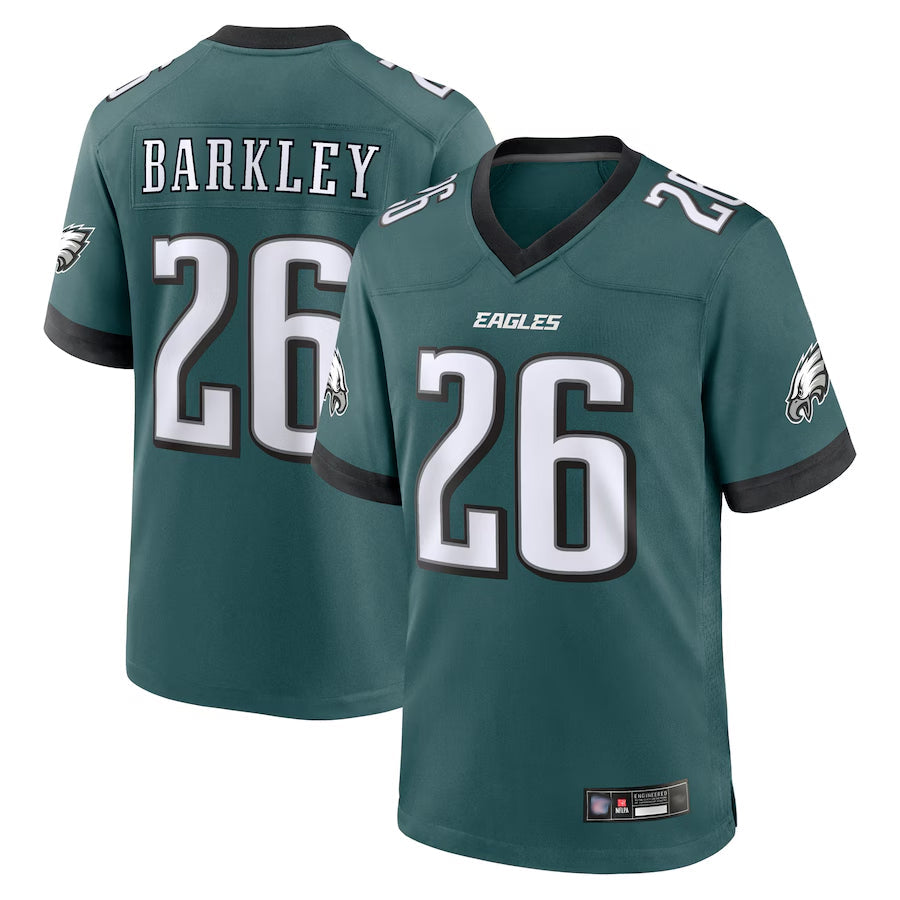harde P.Eagles #26 Saquon Barkley Player Midnight Green Game Stitched Jerseys