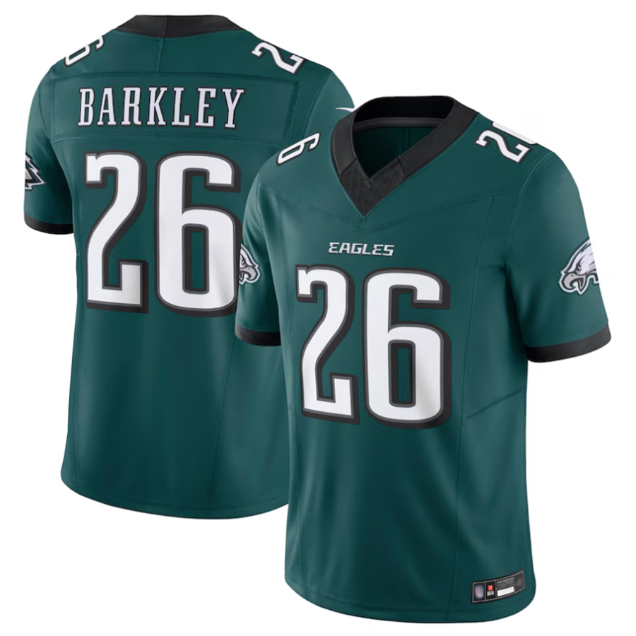 harde P.Eagles #26 Saquon Barkley Player Midnight Green Vapor F.U.S.E. Limited Stitched Jerseys