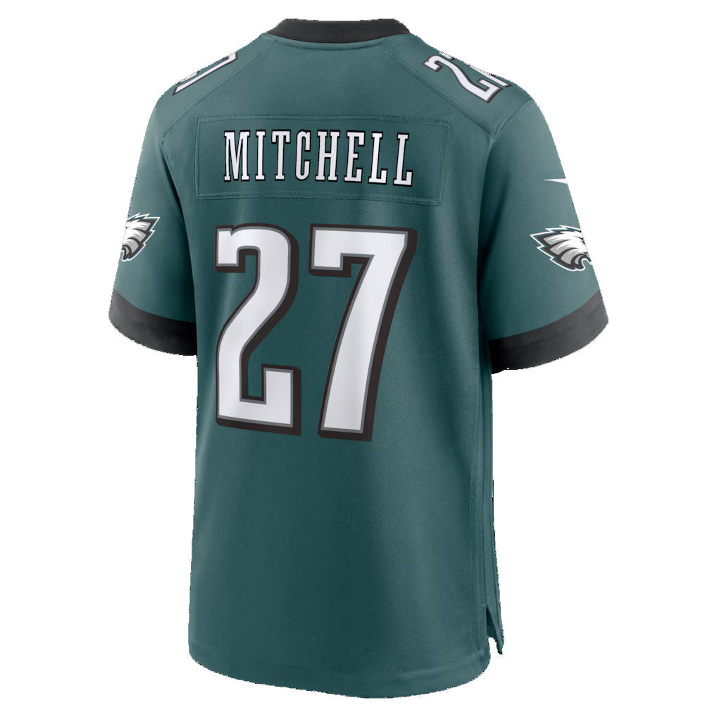 harde P.Eagles #27 Quinyon Mitchell Midnight Green Team Game Stitched Jerseys