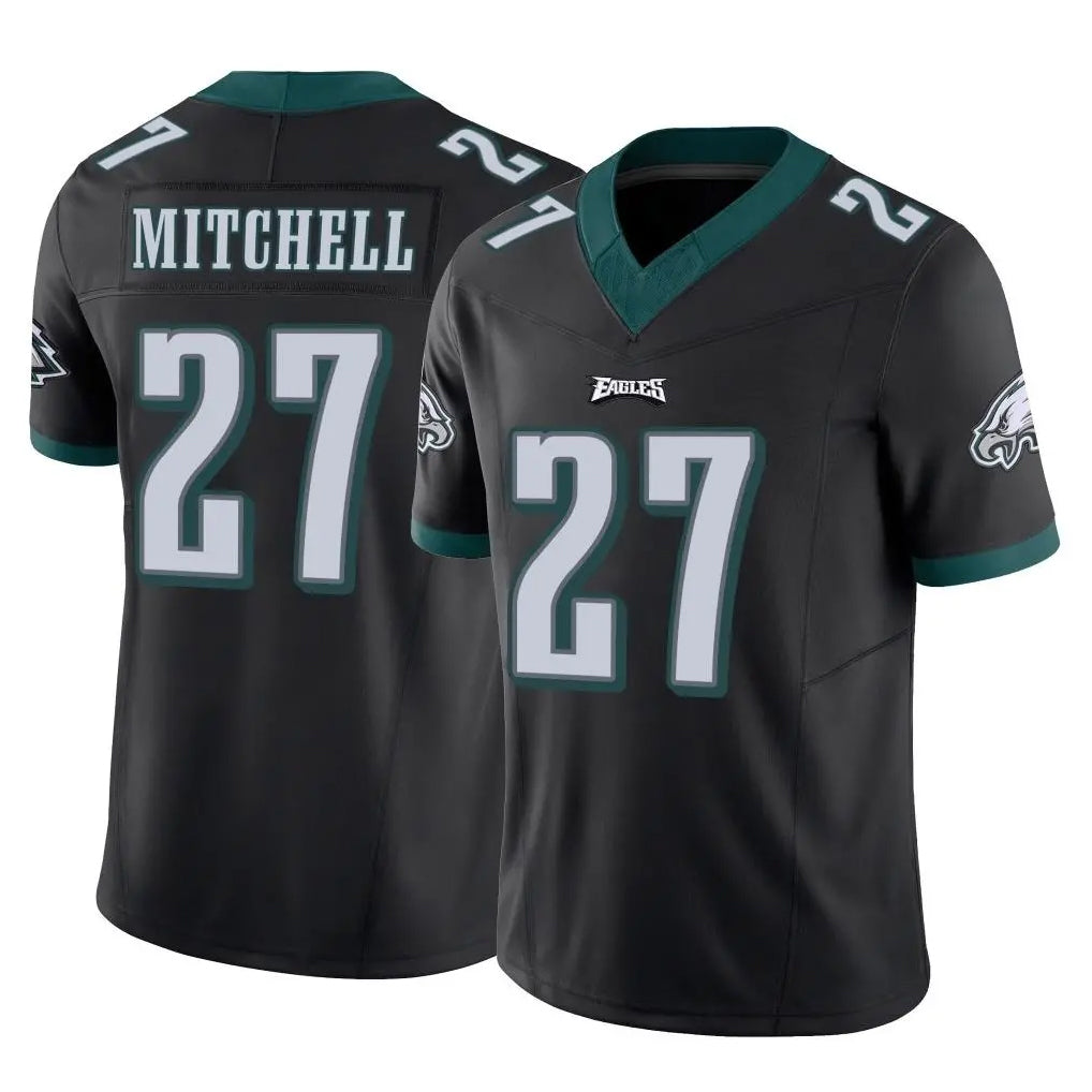 harde P.Eagles #27 Quinyon Mitchell Player Black Limited Vapor F.U.S.E. Home Game Stitched Jerseys