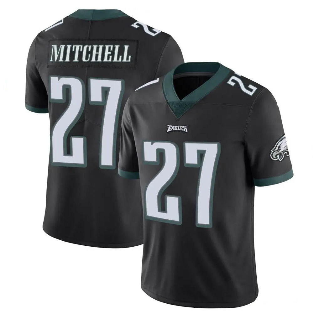 harde P.Eagles #27 Quinyon Mitchell Player Black Limited Vapor Untouchable Home Game Stitched Jerseys