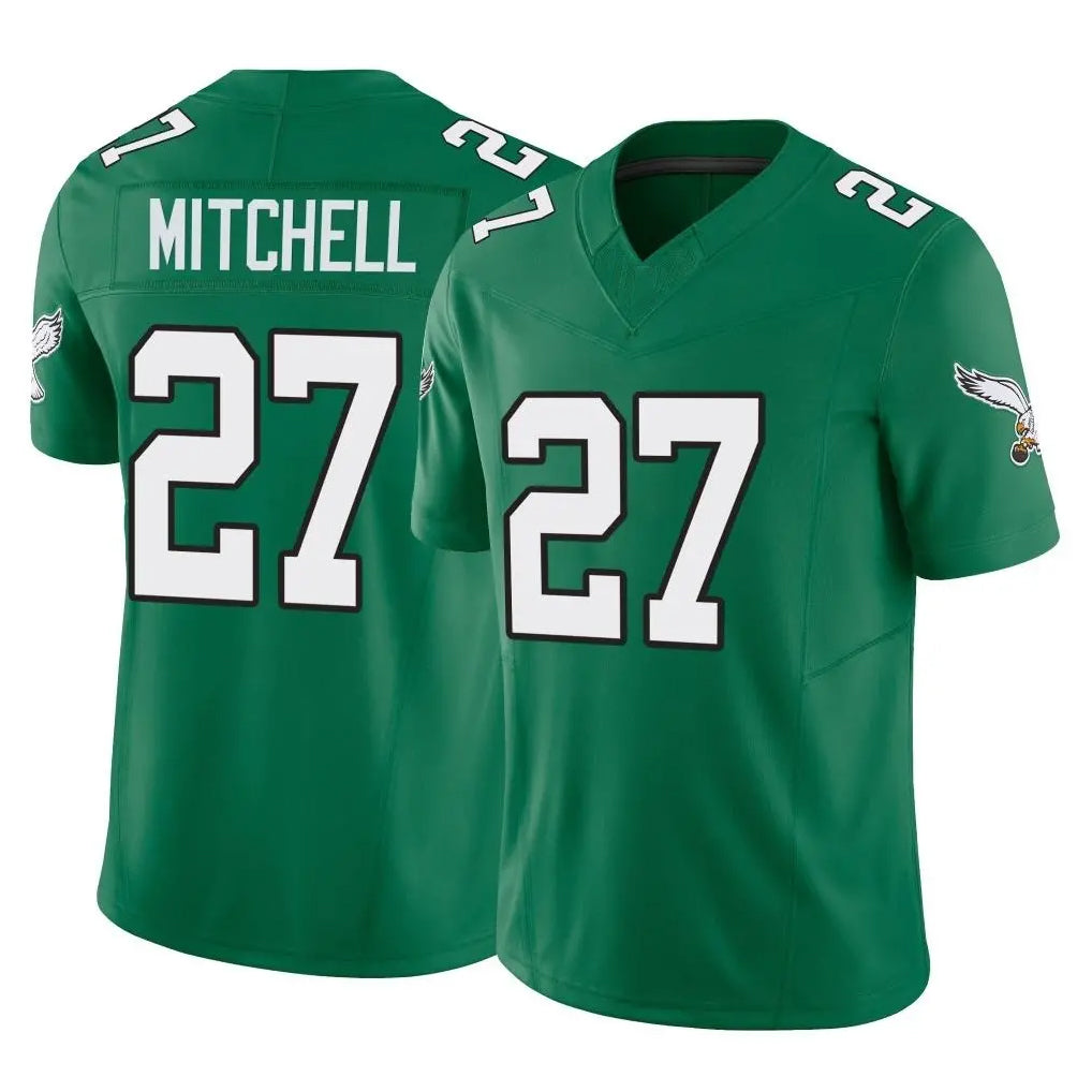 harde P.Eagles #27 Quinyon Mitchell Player Green Kelly Alternate Vapor F.U.S.E. Home Game Stitched Jerseys