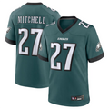 harde P.Eagles #27 Quinyon Mitchell Player Midnight Green Replica Game Stitched Jerseys