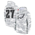 harde P.Eagles #27 Quinyon Mitchell Player Military Hoodie Arctic Camo Salute To Service Stitched Jerseys