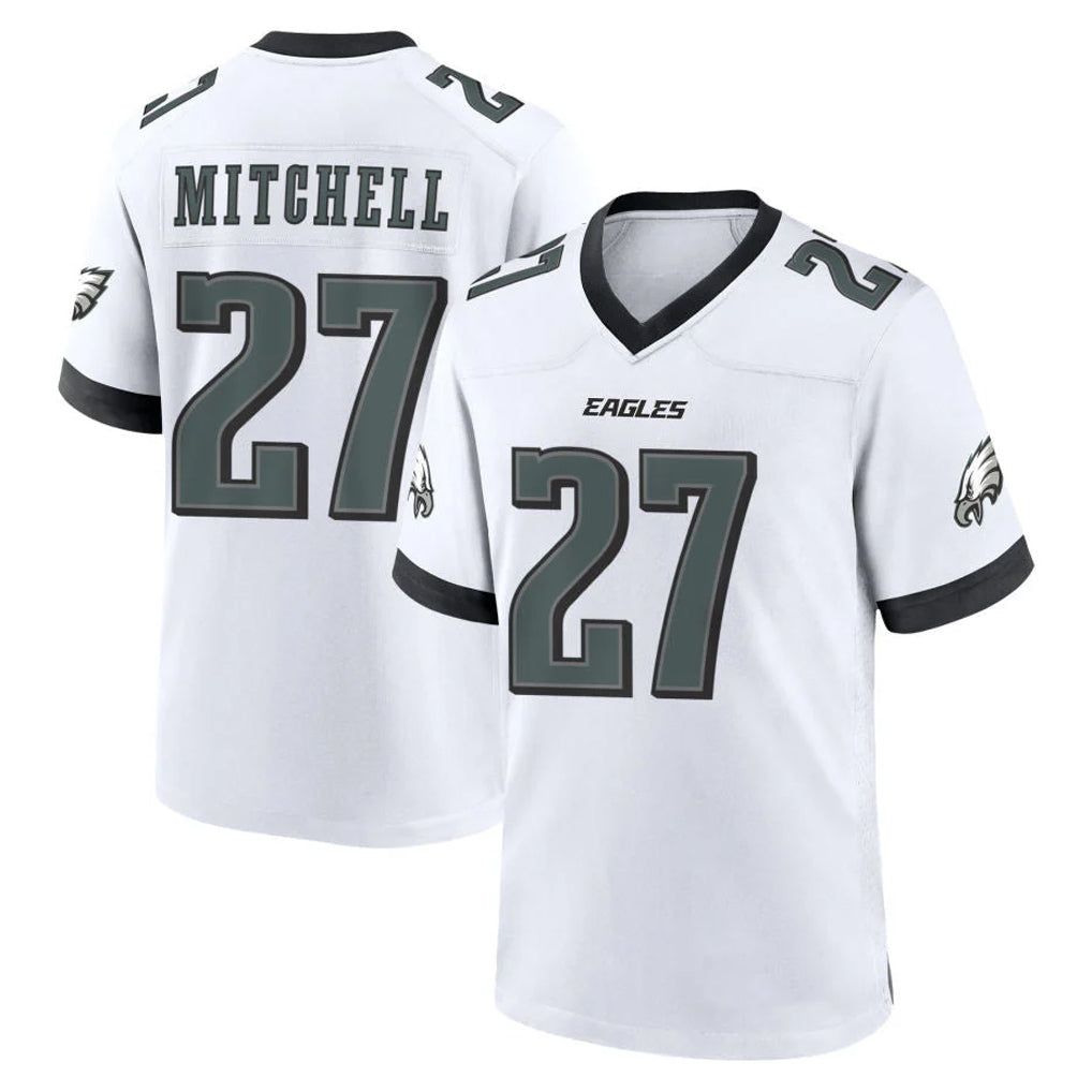 harde P.Eagles #27 Quinyon Mitchell Player White Game Home Stitched Jerseys