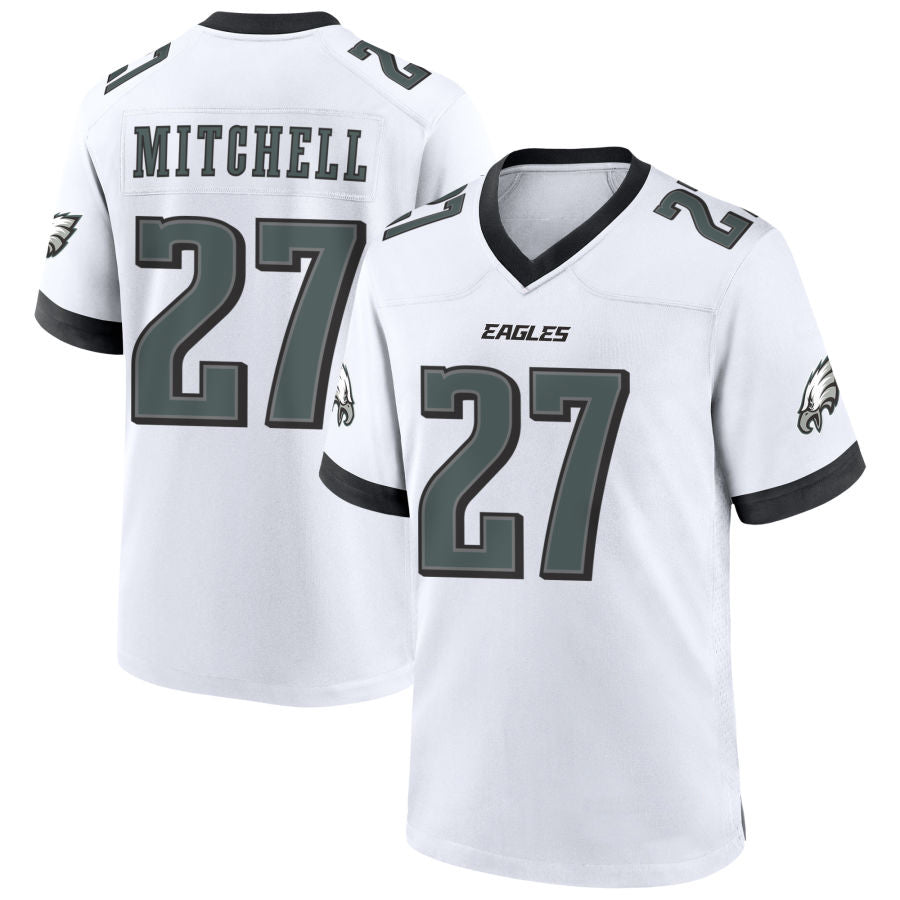 harde P.Eagles #27 Quinyon Mitchell Player White Home Game Stitched Jerseys