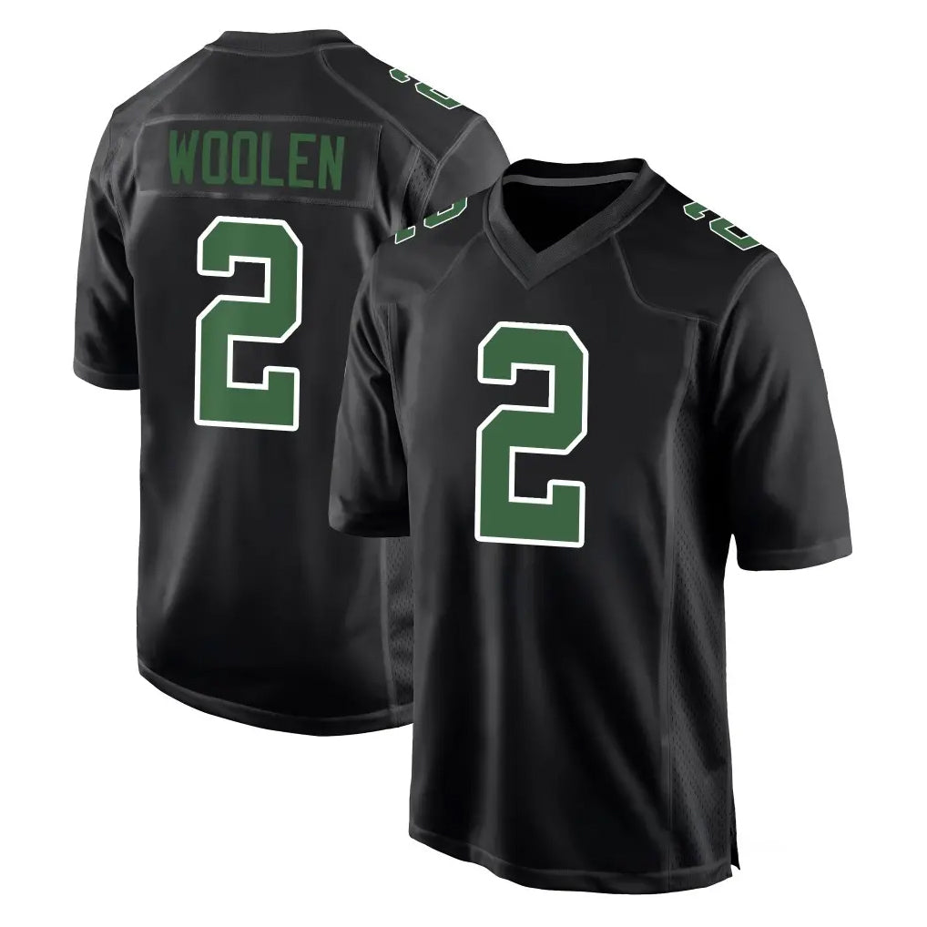 harde P.Eagles #2 Riq Woolen Player Carbon Green Fashion Home Game Stitched Jerseys