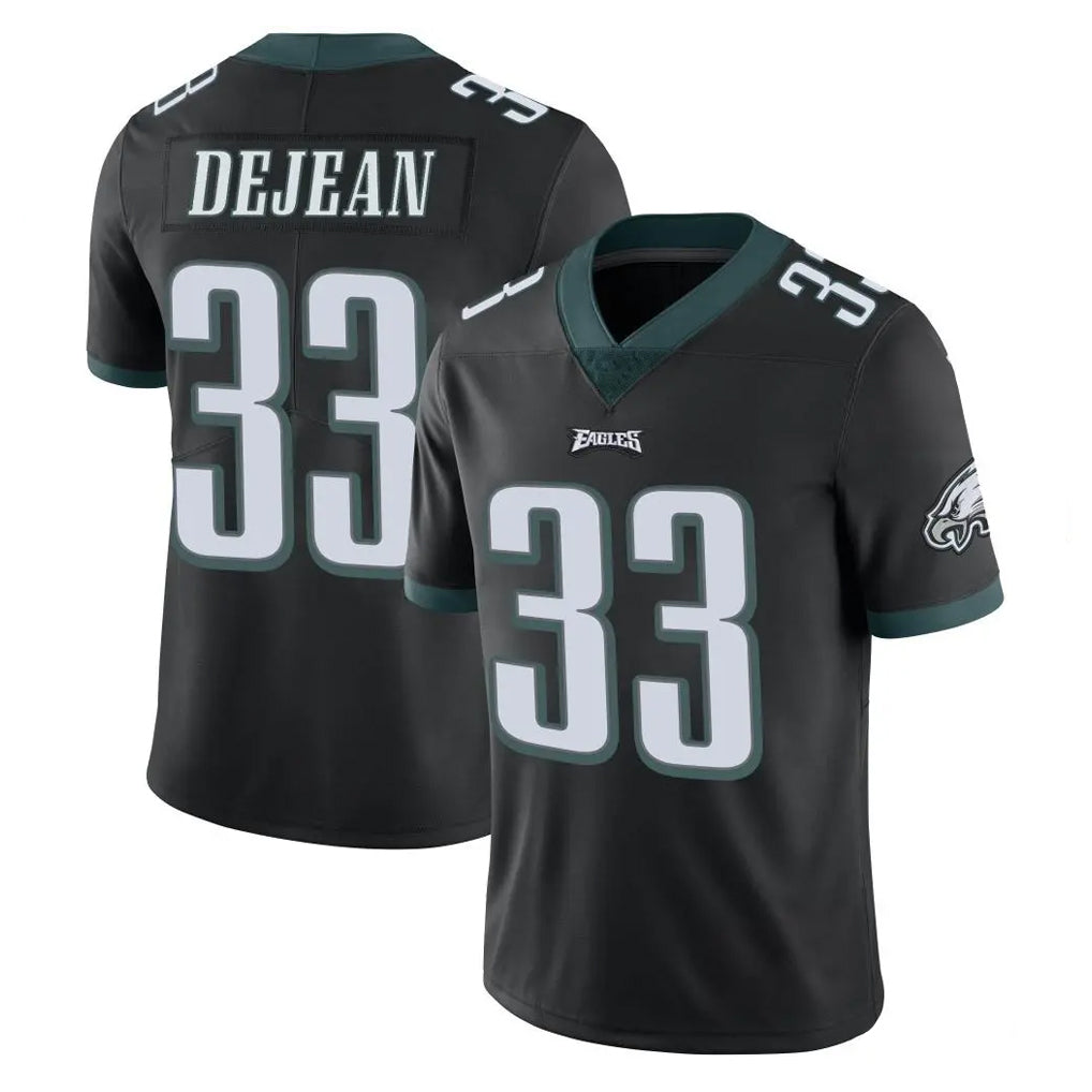 harde P.Eagles #33 Cooper DeJean Player Black Limited Vapor Untouchable Home Game Stitched Jerseys
