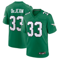 harde P.Eagles #33 Cooper DeJean Player Kelly Green Replica Game Stitched Jerseys
