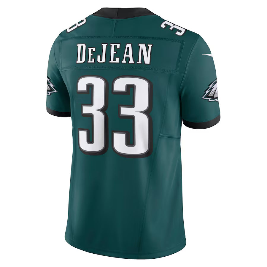 harde P.Eagles #33 Cooper DeJean Player Midnight Green Vapor F.U.S.E. Limited Stitched Jerseys
