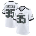 harde P.Eagles #35 Michael Carter II Player White Game Home Stitched Jerseys