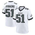 harde P.Eagles #51 Cam Jurgens Player White Game Home Stitched Jerseys