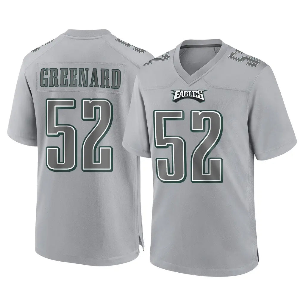 harde P.Eagles #52 Jonathan Greenard Player Gray Atmosphere Fashion Home Game Stitched Jerseys
