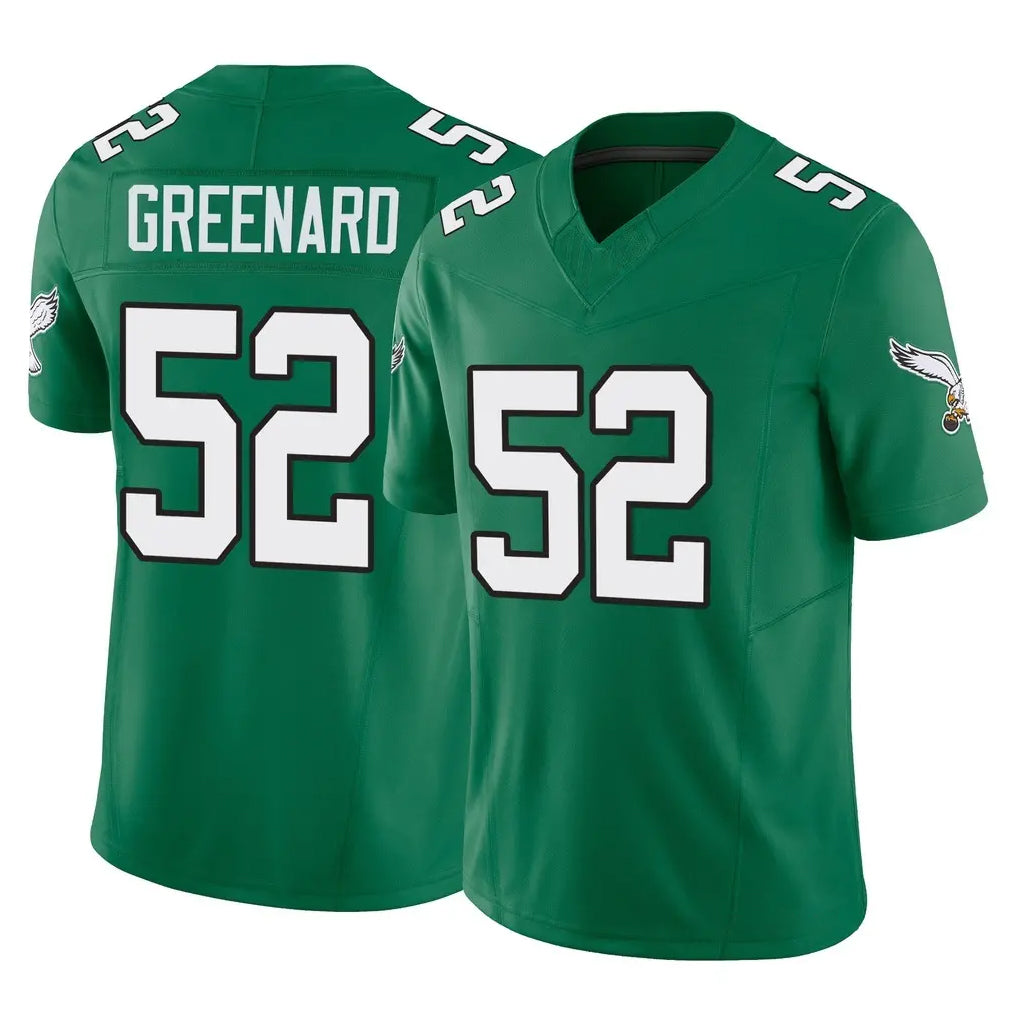 harde P.Eagles #52 Jonathan Greenard Player Green Kelly Alternate Vapor F.U.S.E. Home Game Stitched Jerseys