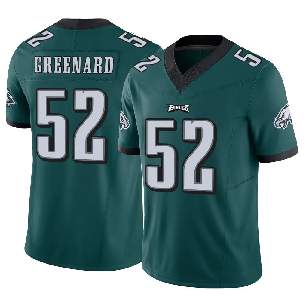 harde P.Eagles #52 Jonathan Greenard Player Team Color Green Limited Vapor F.U.S.E. Home Game Stitched Jerseys