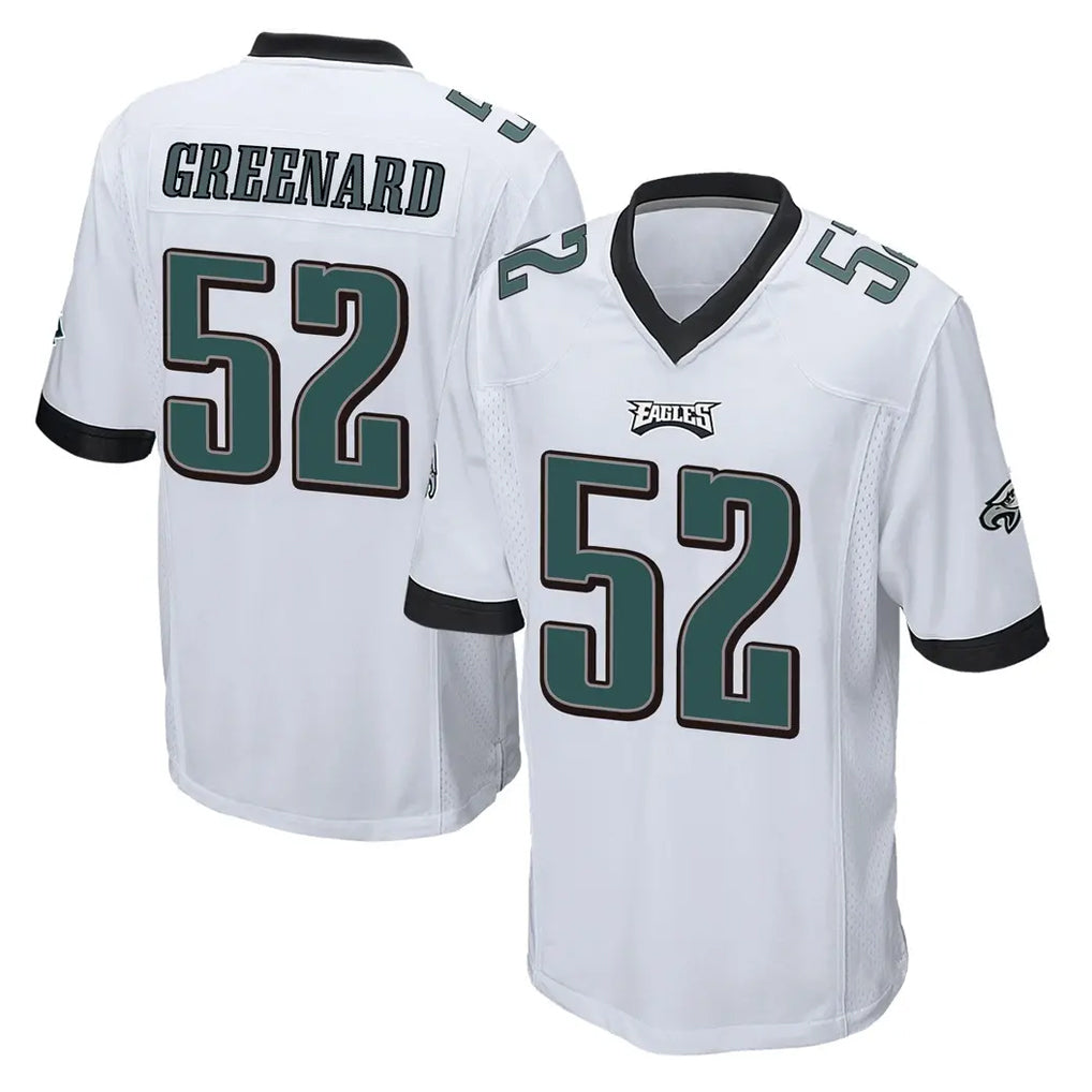 harde P.Eagles #52 Jonathan Greenard Player White Home Game Stitched Jerseys