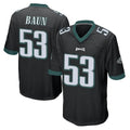 harde P.Eagles #53 Zack Baun Player Black Home Game Stitched Jerseys