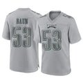 harde P.Eagles #53 Zack Baun Player Gray Atmosphere Fashion Home Game Stitched Jerseys
