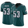 harde P.Eagles #53 Zack Baun Player Team Color Green Limited Vapor F.U.S.E. Home Game Stitched Jerseys