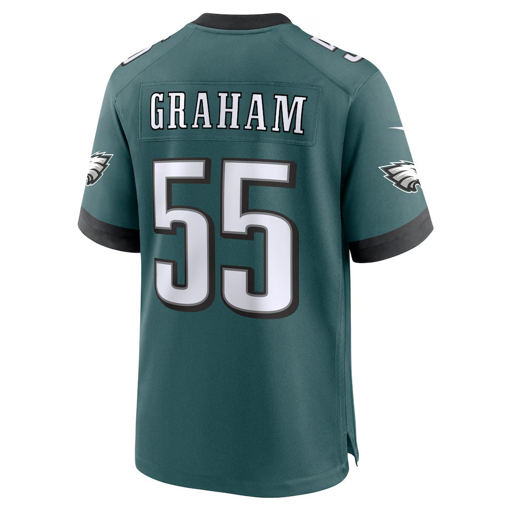 harde P.Eagles #55 Brandon Graham Midnight Green Team Game Stitched Jerseys
