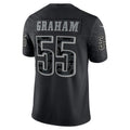 harde P.Eagles #55 Brandon Graham Player Black REFLECTIVE Limited Stitched Jerseys