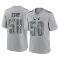 harde P.Eagles #58 Jalyx Hunt Player Gray Atmosphere Fashion Home Game Stitched Jerseys
