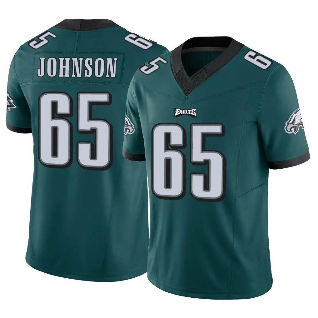 harde P.Eagles #65 Lane Johnson Player Team Color Green Limited Vapor F.U.S.E. Home Game Stitched Jerseys
