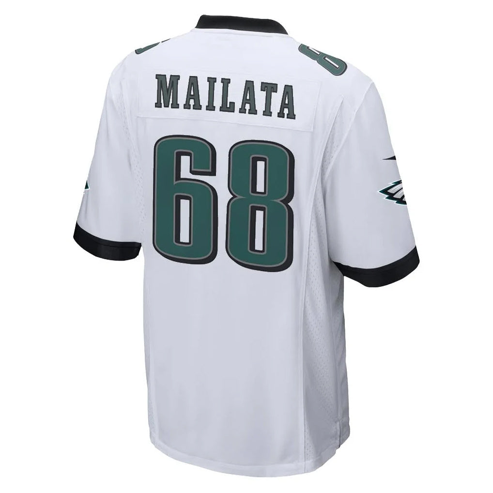 harde P.Eagles #68 Jordan Mailata Player White Home Game Stitched Jerseys