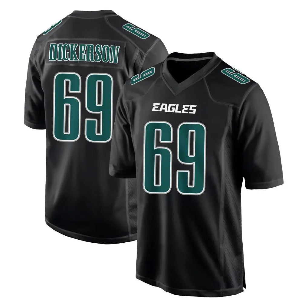 harde P.Eagles #69 Landon Dickerson Player Carbon Black Fashion Home Game Stitched Jerseys