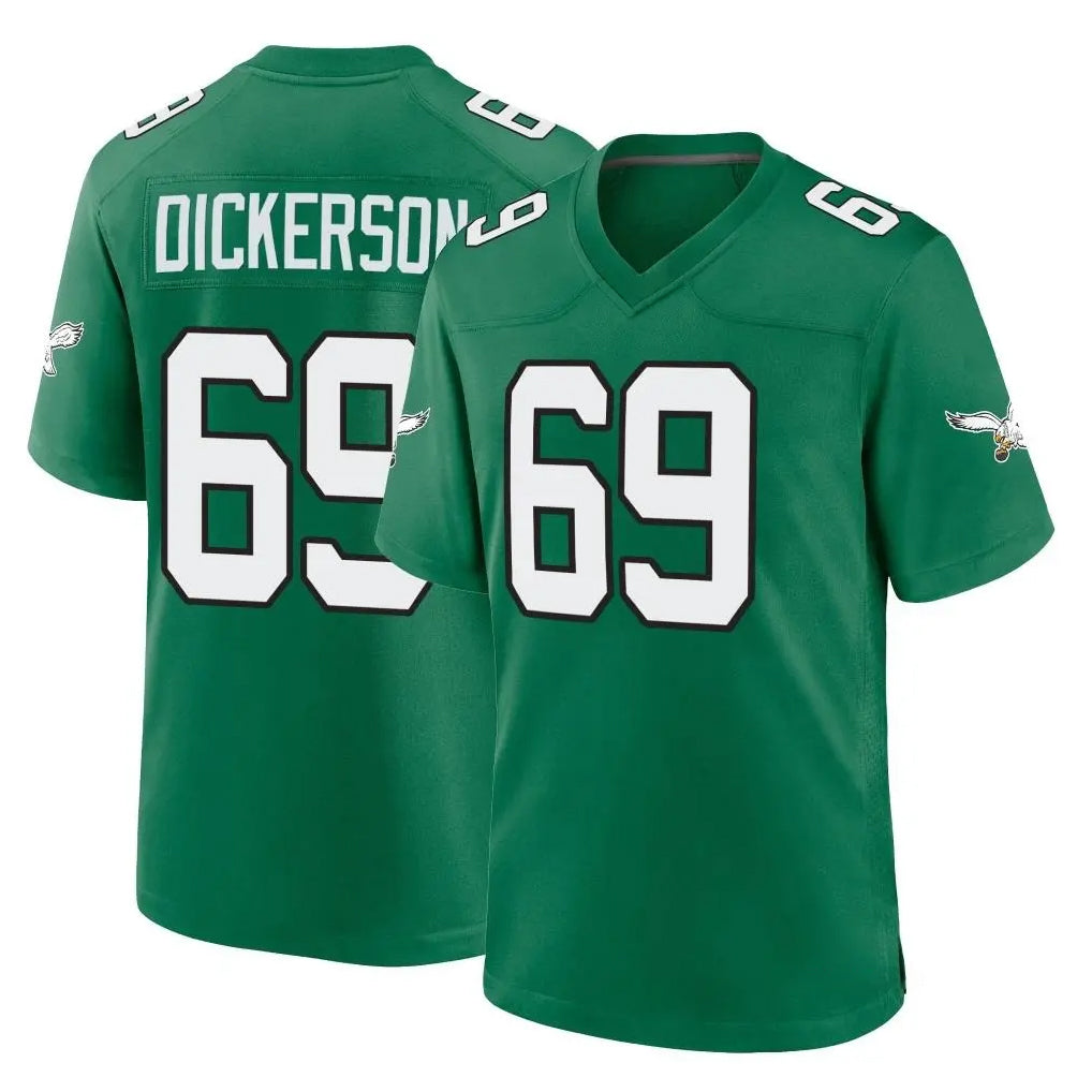 harde P.Eagles #69 Landon Dickerson Player Green Kelly Alternate Home Game Stitched Jerseys