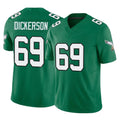 harde P.Eagles #69 Landon Dickerson Player Green Kelly Alternate Vapor F.U.S.E. Home Game Stitched Jerseys