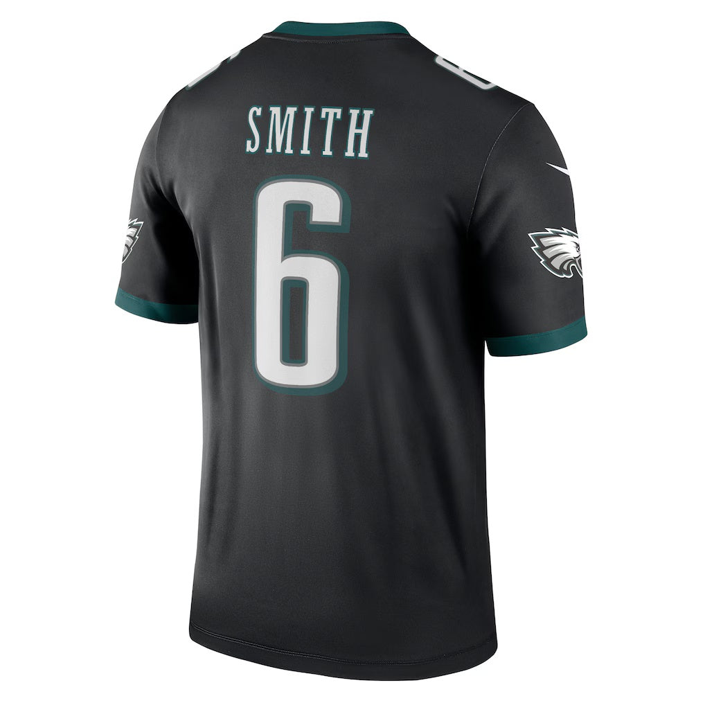 harde P.Eagles #6 DeVonta Smith Black Legend Player Performance Top Stitched Jerseys