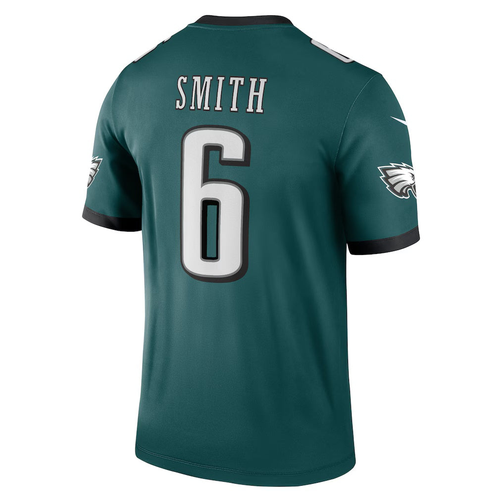 harde P.Eagles #6 DeVonta Smith Green Legend Player Performance Top Stitched Jerseys