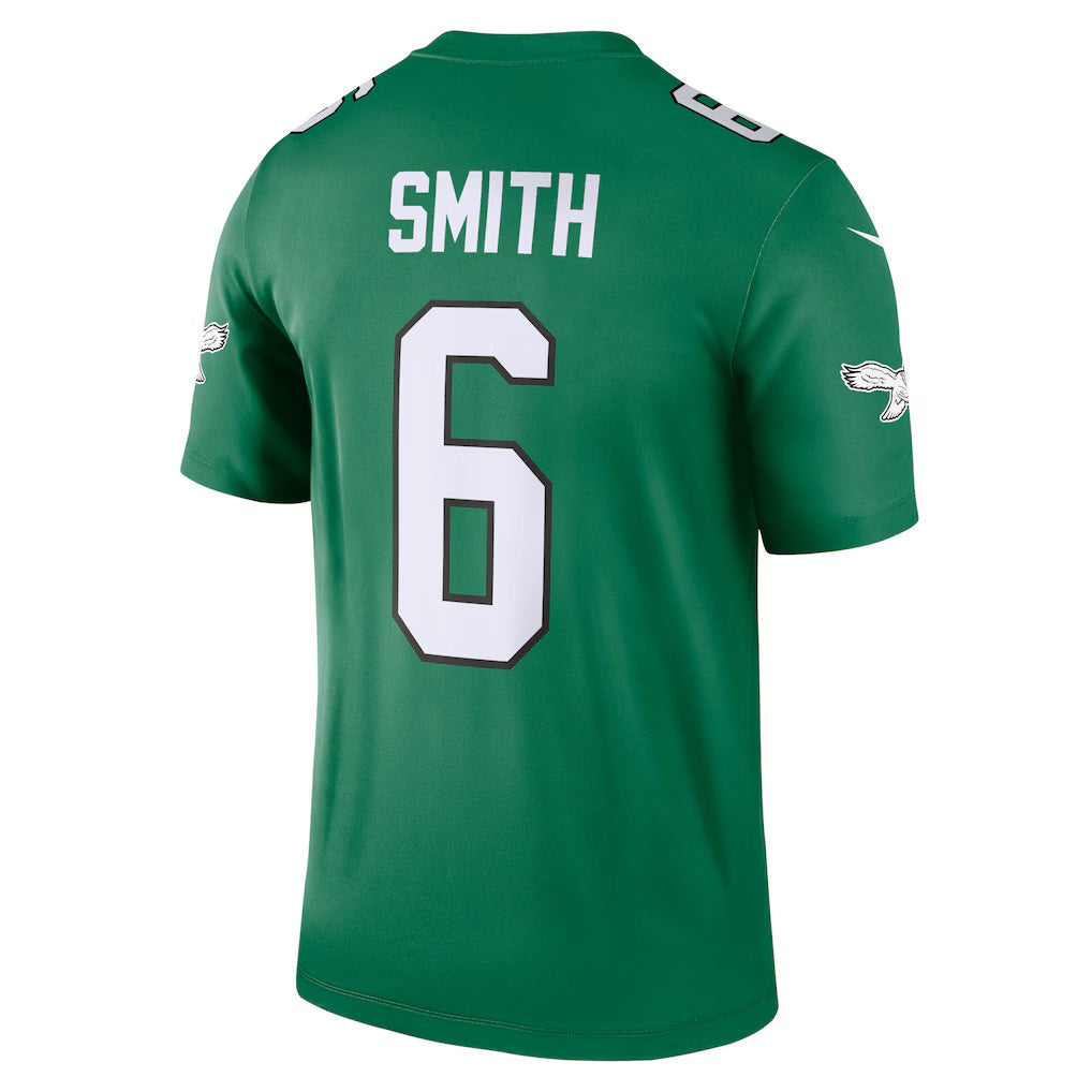 harde P.Eagles #6 DeVonta Smith Kelly Green Legend Player Performance Top Stitched Jerseys